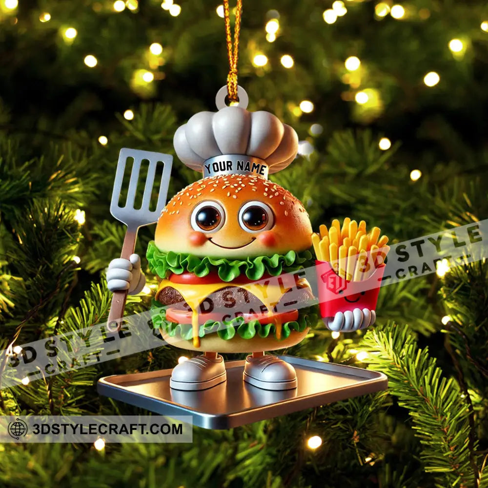 Fast Food Home Decor Christmas Ornament Personalized