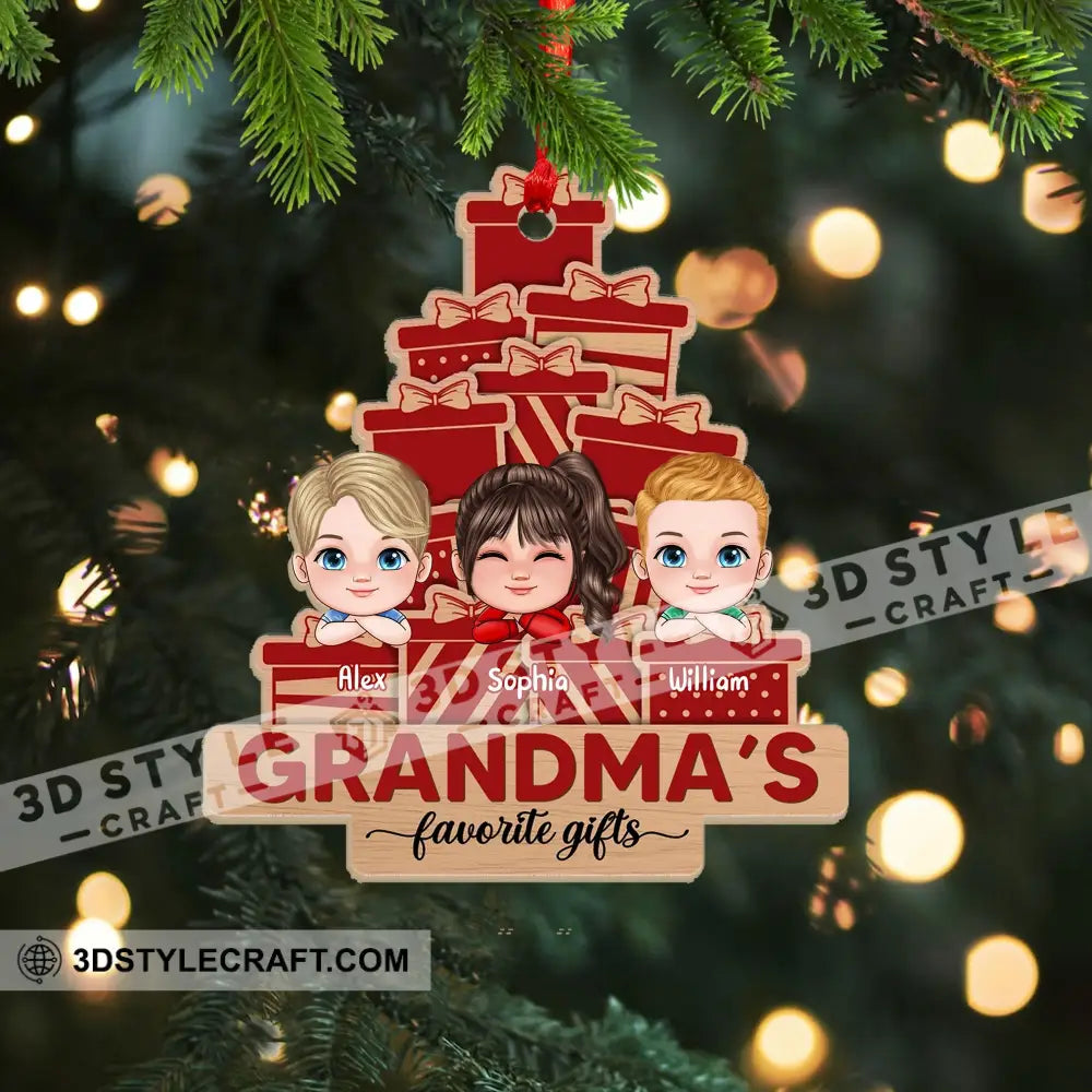 Favorite Gifts - Personalized Custom Shaped Wooden Ornament Gift For Family