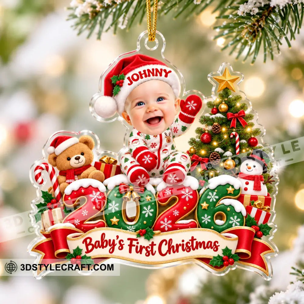 First Christmas Baby Home Decor Christmas Ornament Personalized Ornament - Ornament