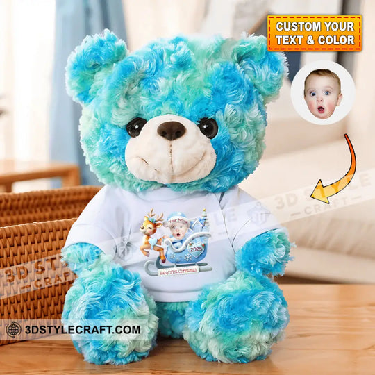 First Christmas Baby, Personalized Teddy Bear Shirt style option 2
