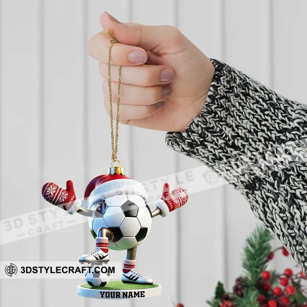 Football Ball Christmas Ornament Personalized