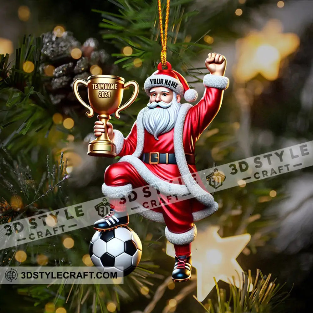 Champion Santa Christmas Ornament Personalized