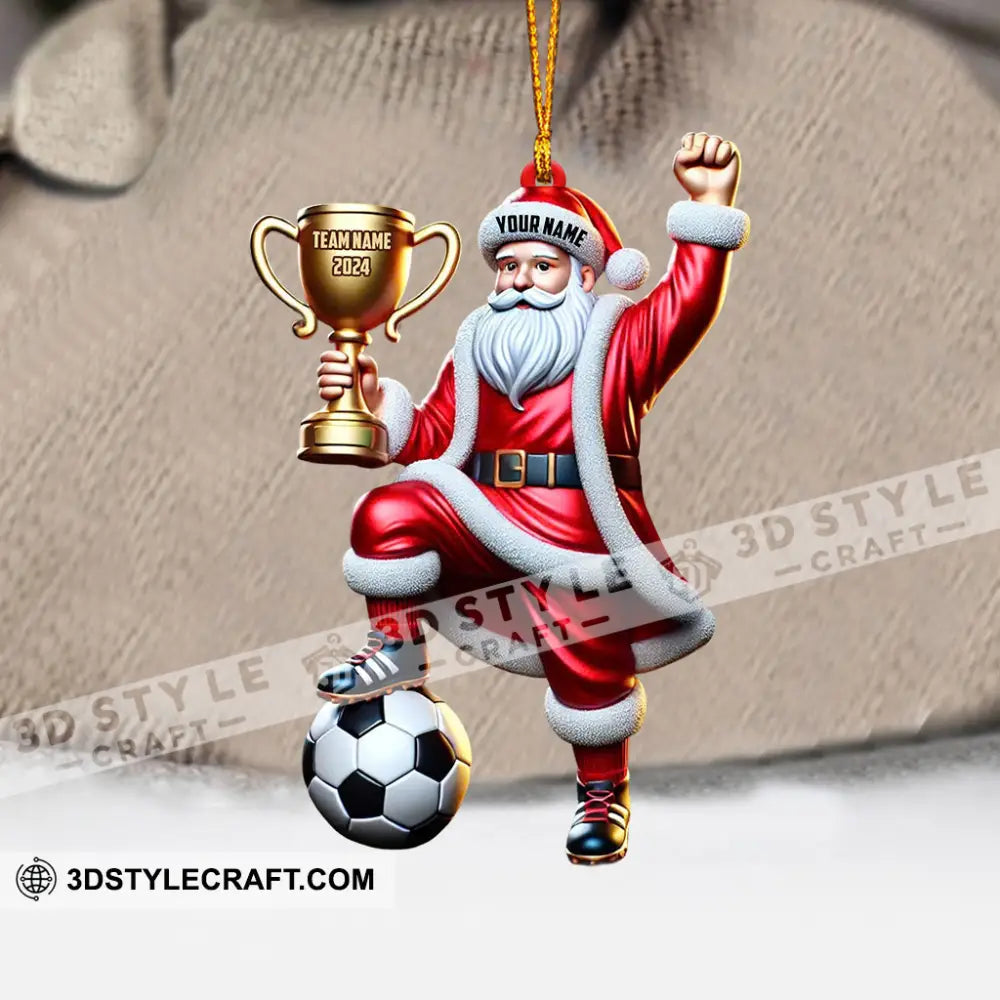 Champion Santa Christmas Ornament Personalized