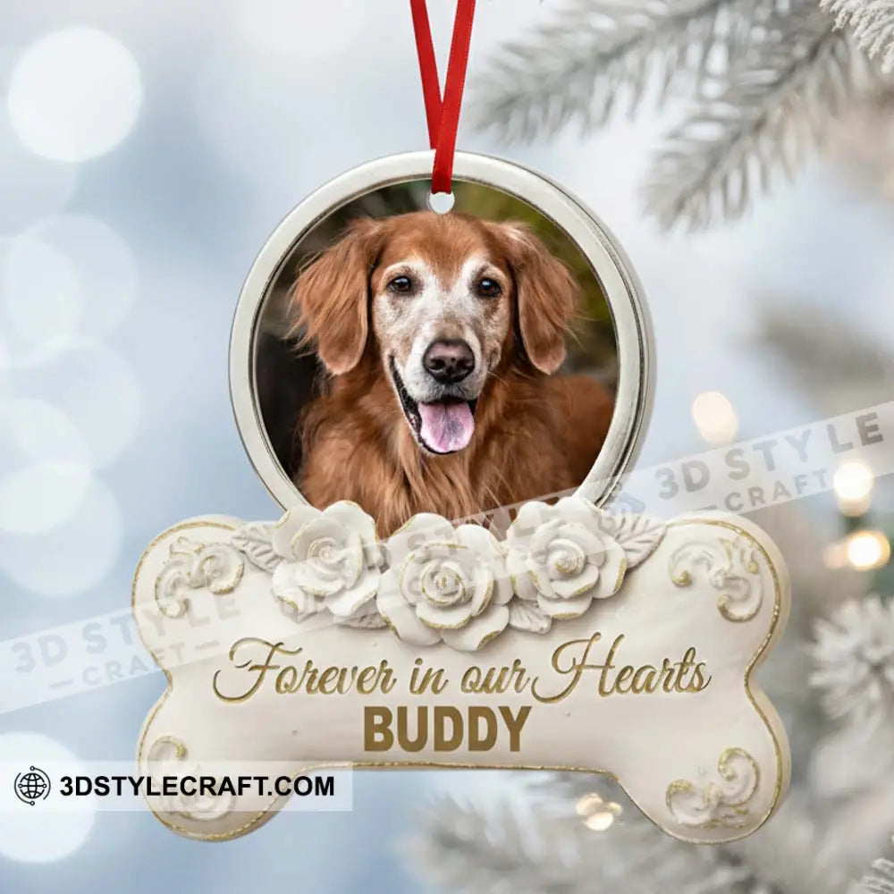 Forever In Our Hearts Memorial Home Decor Christmas Ornament Personalized Ornament Ornament