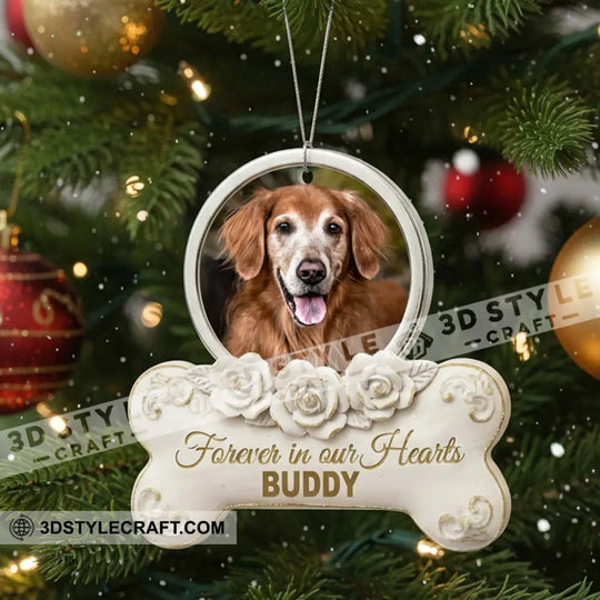 Forever In Our Hearts, Memorial Home Decor, Christmas Ornament, Personalized Ornament style option 2