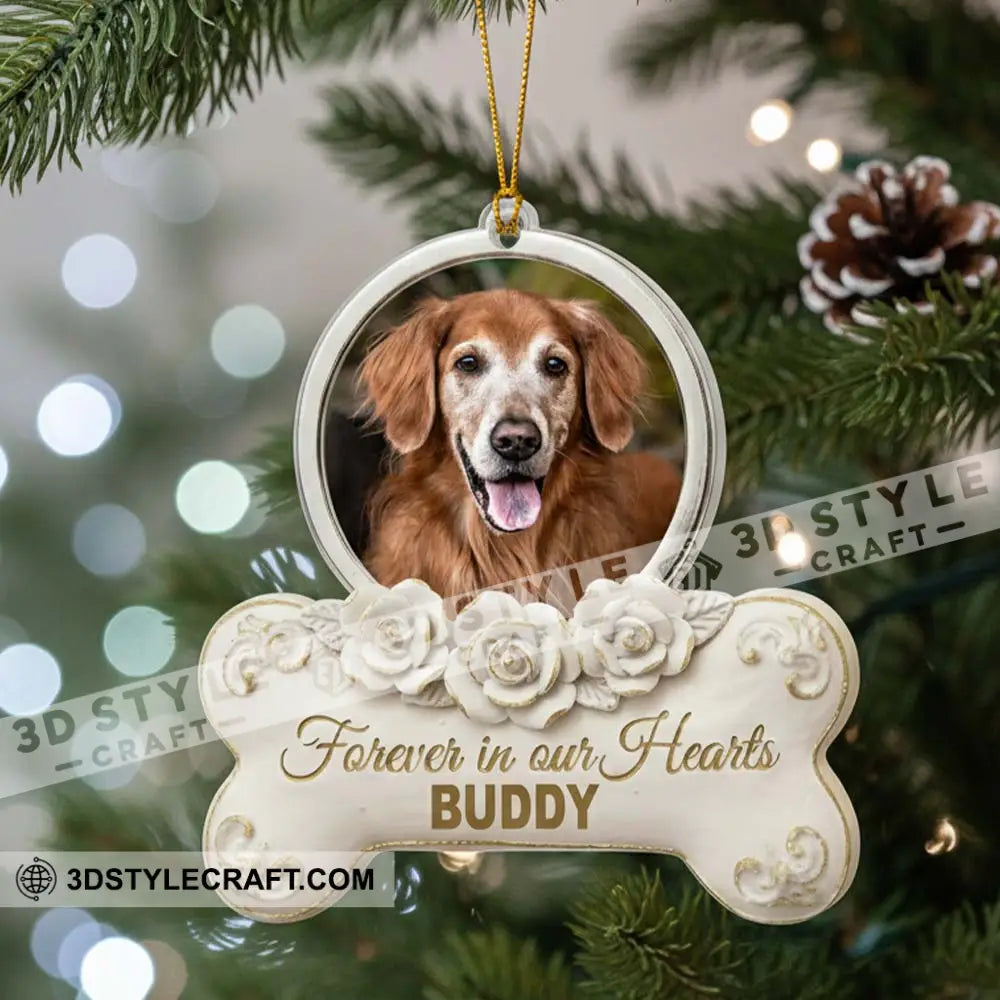 Forever In Our Hearts Memorial Home Decor Christmas Ornament Personalized Ornament Ornament