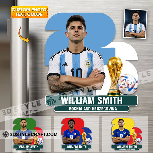 World Cup 2026 Fridge Magnet - Personalized Fridge Magnet - 3.54’’ / 1 piece - Fridge Magnet