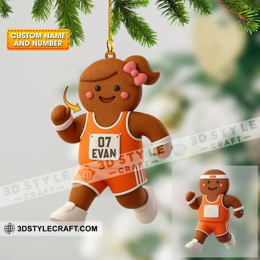 Gingerbread Home Decor Christmas Ornament Personalized Ornament 3.54’’ / 1 Ornament Ornament