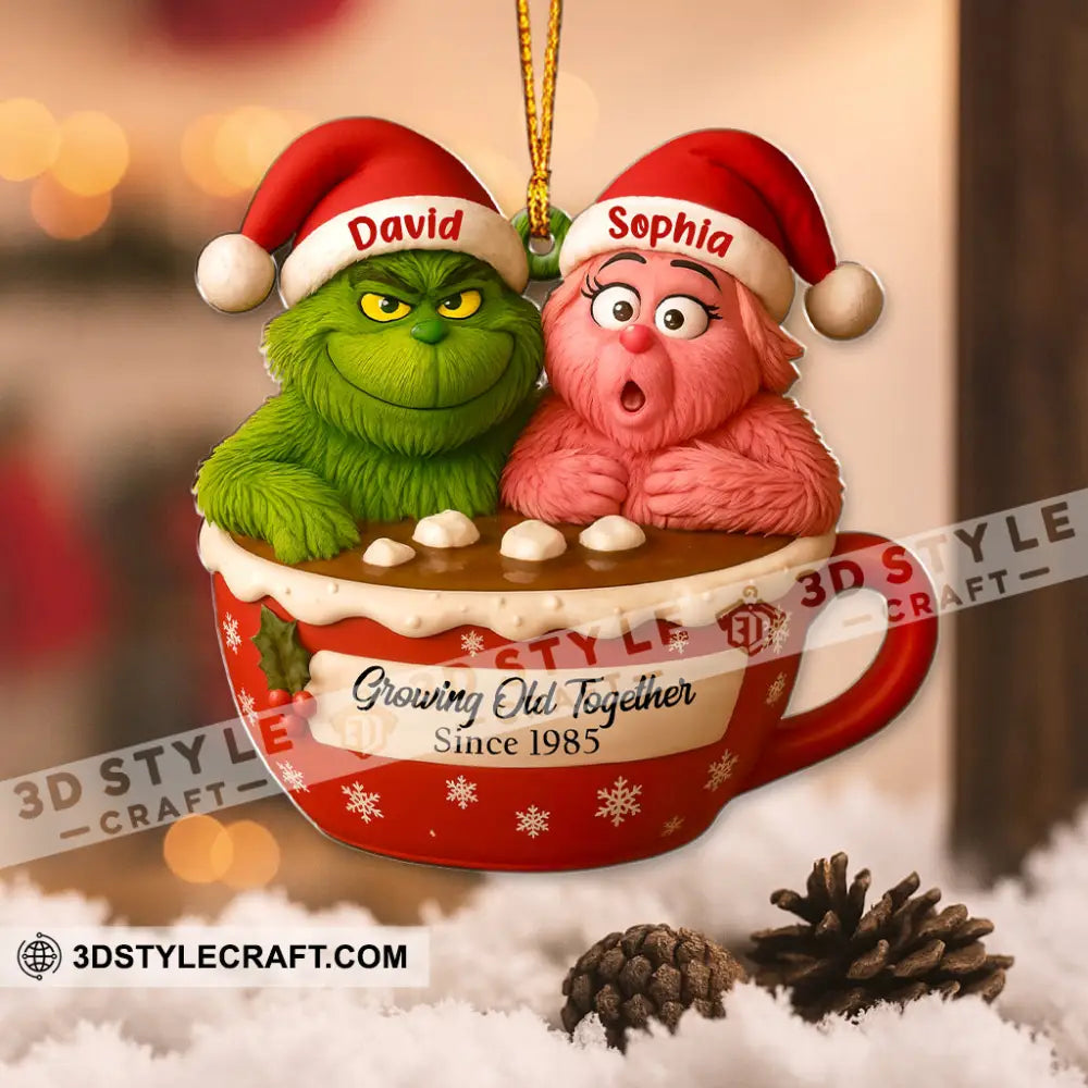 Growing Old Together Christmas Home Decor Christmas Ornament Personalized Ornament Ornament