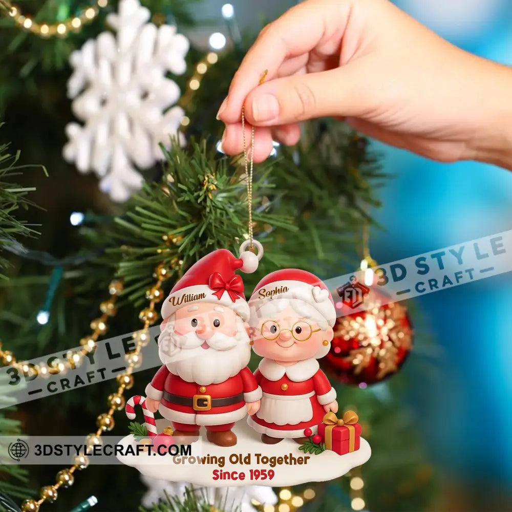 Growing Old Together Christmas Home Decor Christmas Ornament Personalized Ornament Ornament