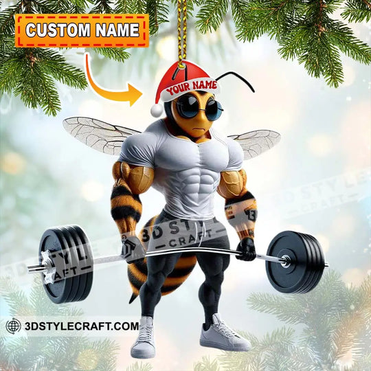 Gymer Home Decor, Christmas Ornament, Personalized Ornament style option 1