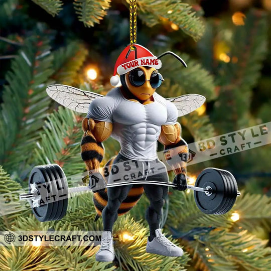 Gymer Home Decor, Christmas Ornament, Personalized Ornament style option 4