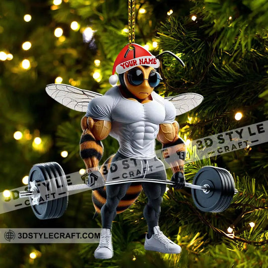 Gymer Home Decor, Christmas Ornament, Personalized Ornament style option 3