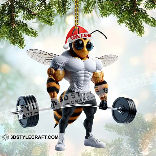 Gymer Home Decor, Christmas Ornament, Personalized Ornament style option 2