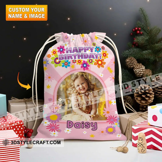 Happy Birthday Bag Personalized Christmas String 13X15 In - 33X39 Cm