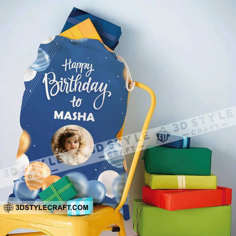 Happy Birthday To Personalized Christmas String Bag