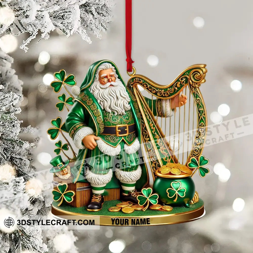 Harp Patrick Day Home Decor Christmas Ornament Personalized