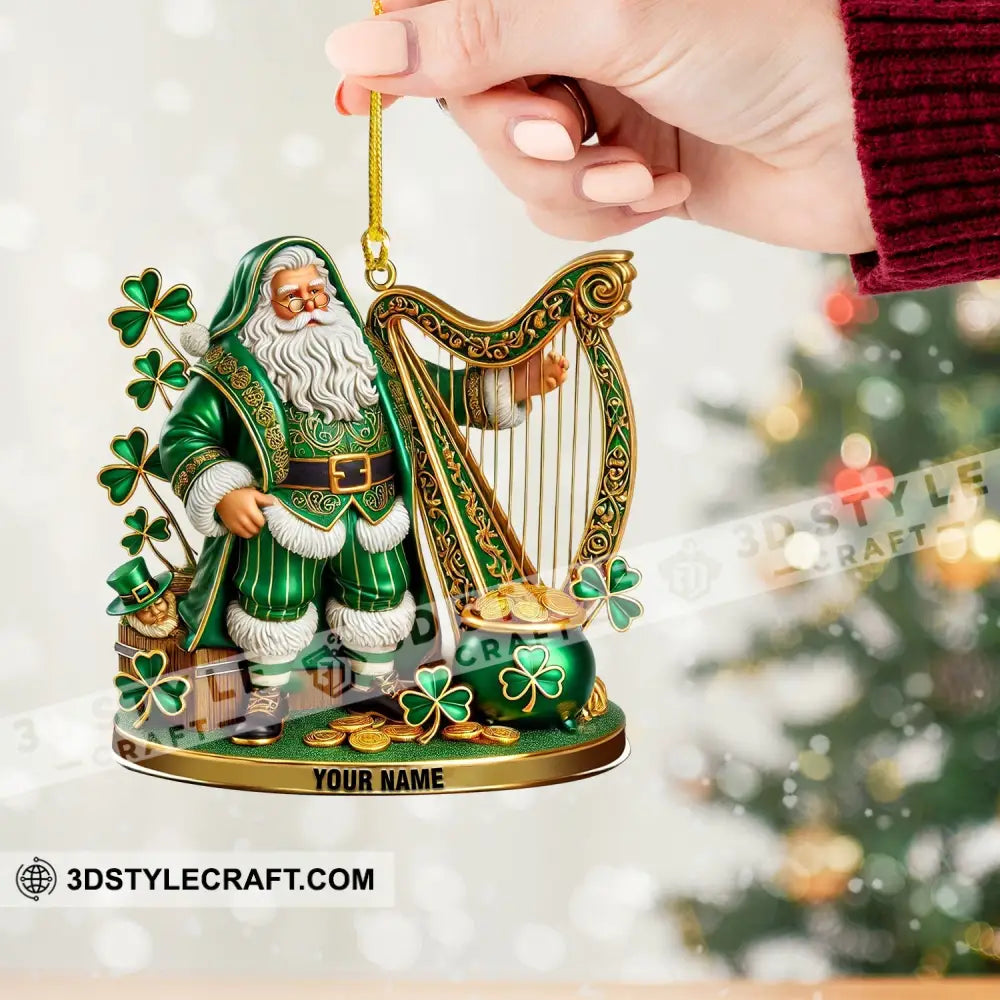 Harp Patrick Day Home Decor Christmas Ornament Personalized