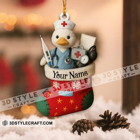 Healthcare Staff Home Decor, Christmas Ornament, Personalized Ornament style option 3