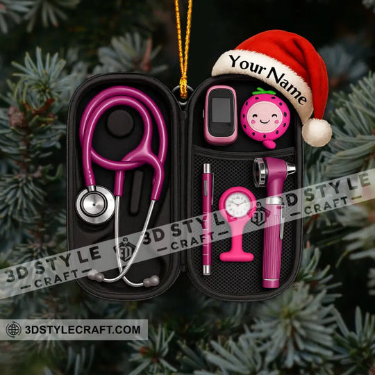 Healthcare Staff Home Decor, Christmas Ornament, Personalized Ornament style option 4