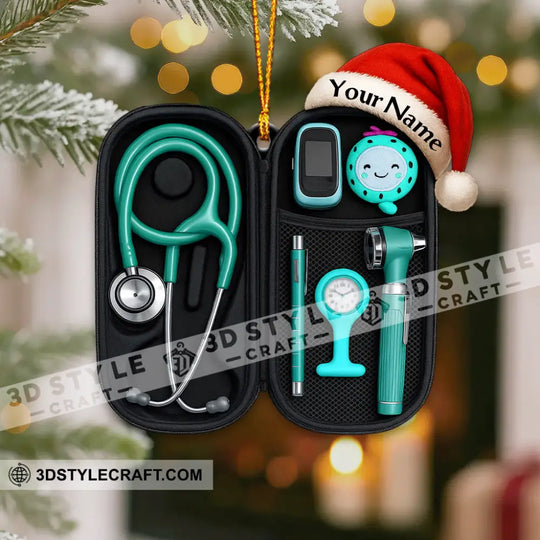 Healthcare Staff Home Decor, Christmas Ornament, Personalized Ornament style option 3