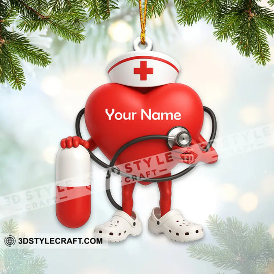 Healthcare Staff Home Decor, Christmas Ornament, Personalized Ornament style option 4