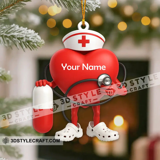 Healthcare Staff Home Decor, Christmas Ornament, Personalized Ornament style option 3