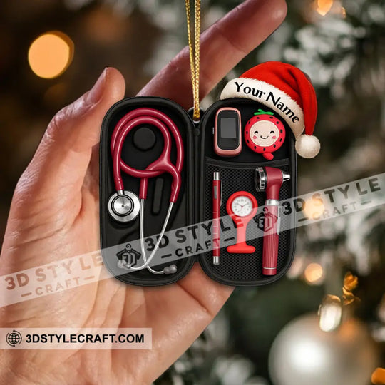 Healthcare Staff Home Decor, Christmas Ornament, Personalized Ornament style option 2