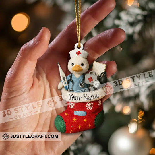 Healthcare Staff Home Decor, Christmas Ornament, Personalized Ornament style option 2