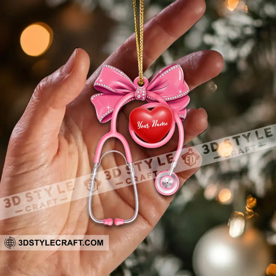 Healthcare Staff Home Decor, Christmas Ornament, Personalized Ornament style option 2