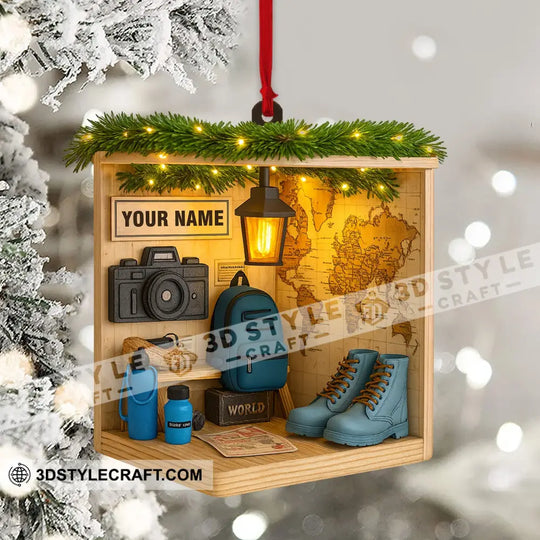 Hiking Corner, Home Decor, Christmas Ornament, Personalized Ornament style option 4