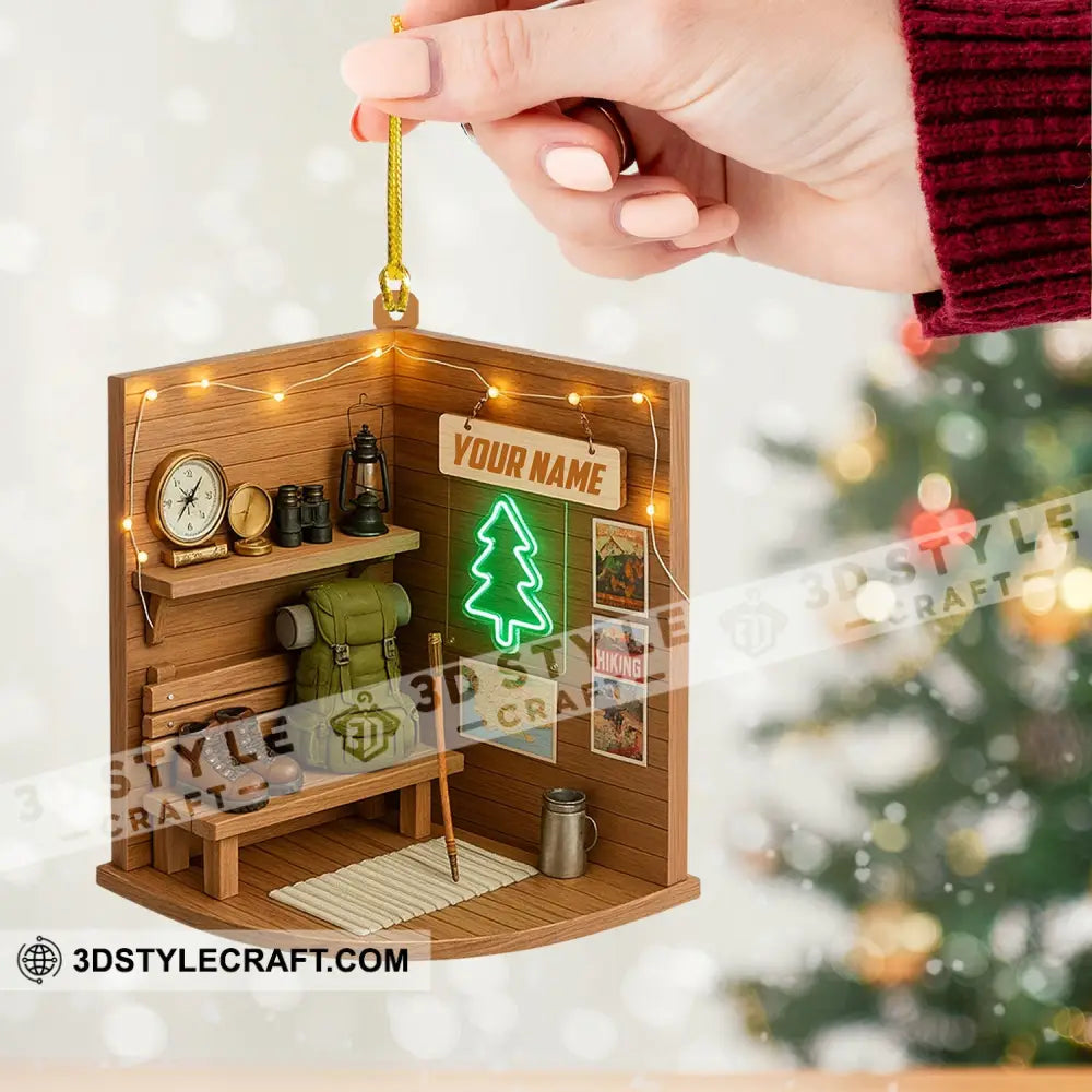 Hiking Corner Home Decor Christmas Ornament Personalized Ornament Ornament