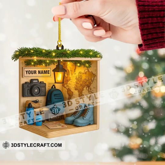 Hiking Corner, Home Decor, Christmas Ornament, Personalized Ornament style option 2
