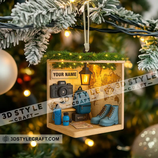 Hiking Corner, Home Decor, Christmas Ornament, Personalized Ornament style option 3