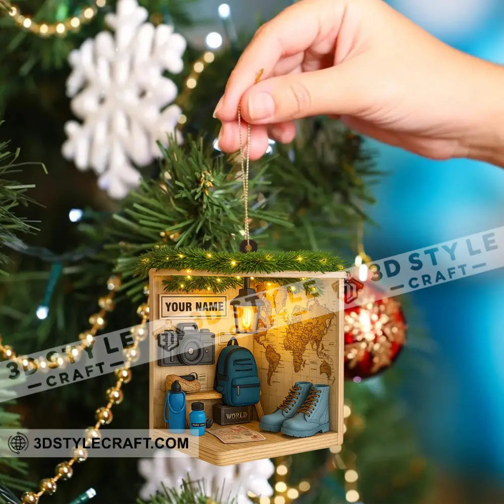 Hiking Corner Home Decor Christmas Ornament Personalized Ornament Ornament