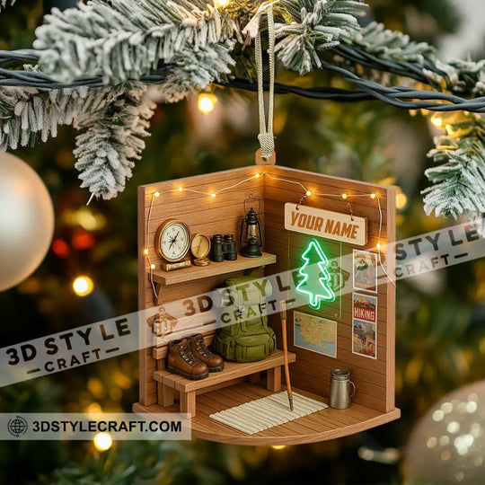 Hiking Corner, Home Decor, Christmas Ornament, Personalized Ornament style option 3