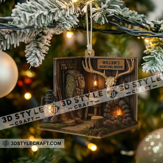 Hunter Corner, Home Decor, Christmas Ornament, Personalized Ornament style option 3