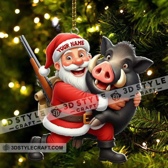 Hunter Home Decor, Christmas Ornament, Personalized Ornament style option 3