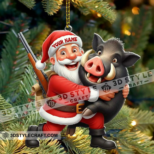 Hunter Home Decor, Christmas Ornament, Personalized Ornament style option 4
