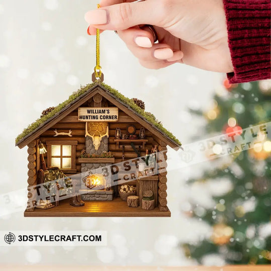 Hunting Corner, Home Decor, Christmas Ornament, Personalized Ornament style option 2