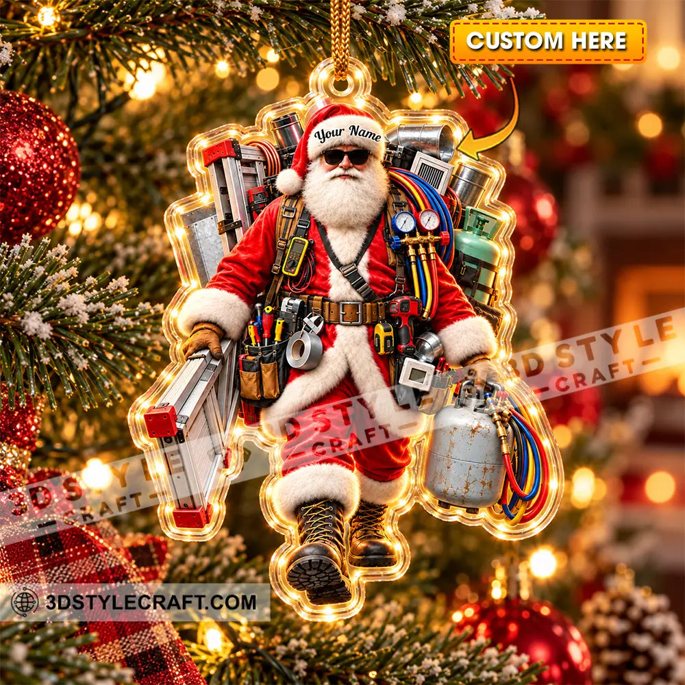 HVAC Tech Home Decor Christmas Ornament Personalized Ornament - 3.54’’ / 1 Ornament - Ornament
