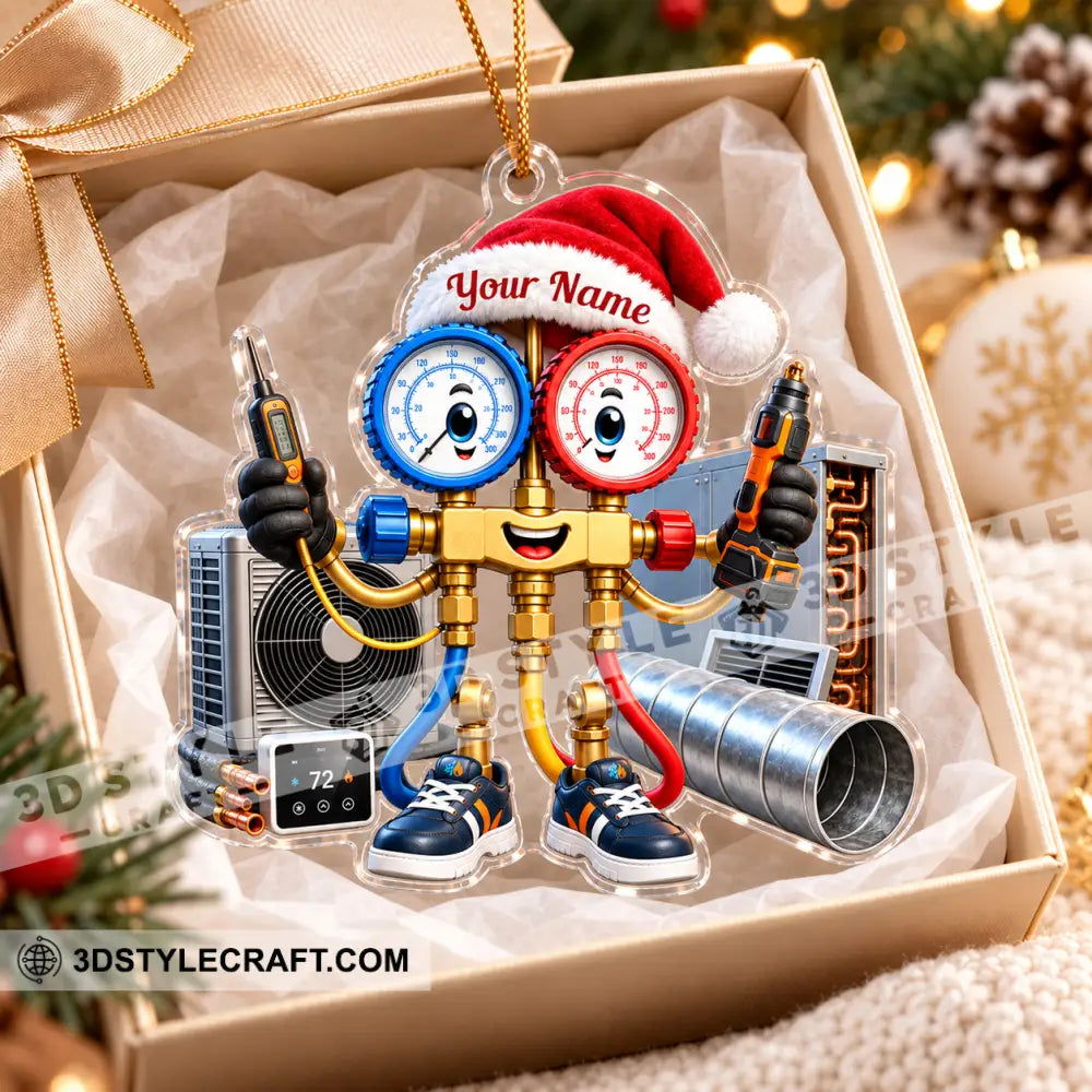 HVAC Tech Home Decor Christmas Ornament Personalized Ornament - Ornament