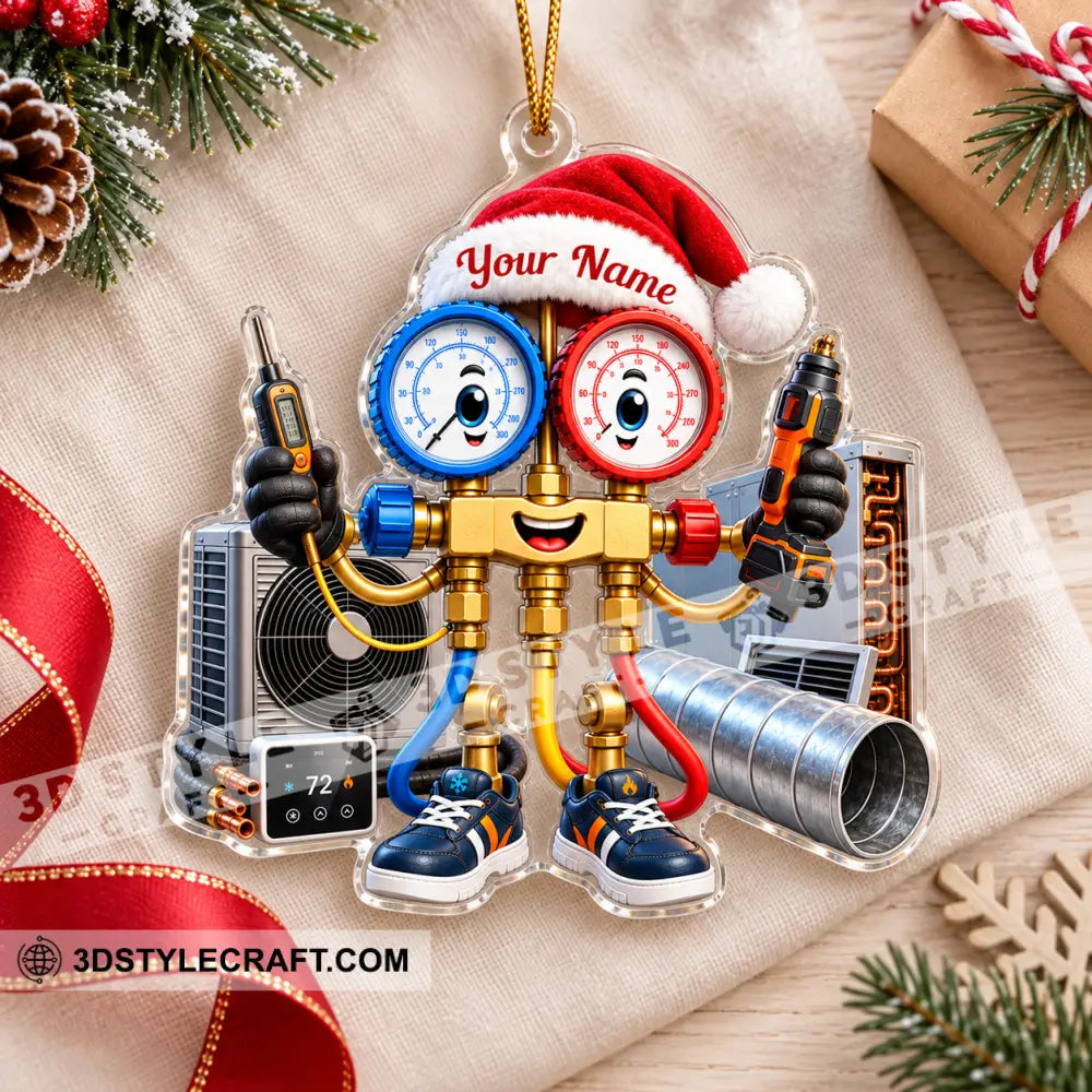 HVAC Tech Home Decor Christmas Ornament Personalized Ornament - Ornament
