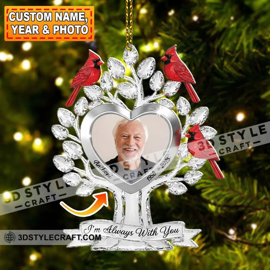 I Am Always With You Memorial Home Decor Christmas Ornament Personalized Ornament 3.54’’ / 1 Ornament Ornament