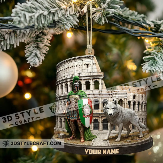 Italy, Home Decor, Christmas Ornament, Personalized Ornament style option 3