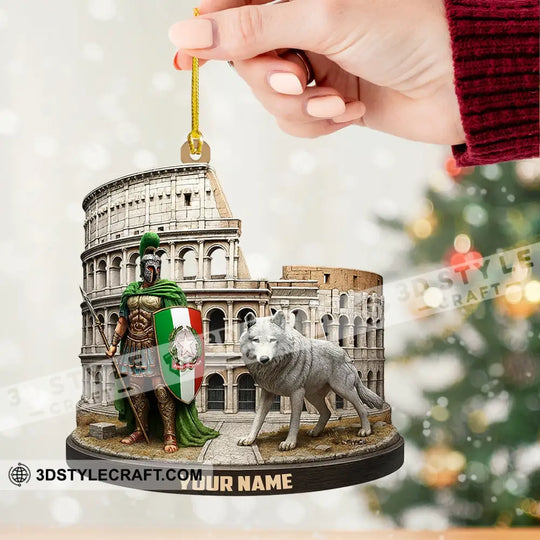 Italy, Home Decor, Christmas Ornament, Personalized Ornament style option 2