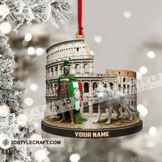 Italy, Home Decor, Christmas Ornament, Personalized Ornament style option 4
