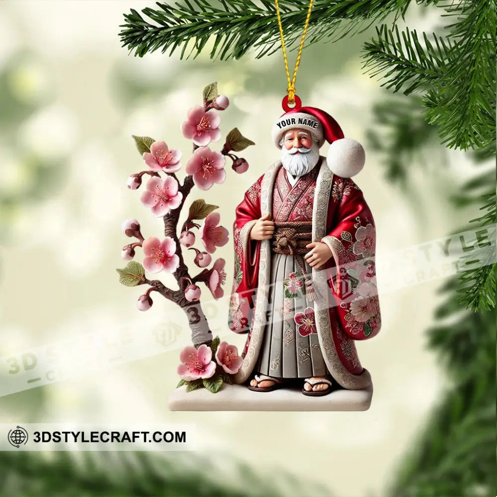 Japanese Santa Home Decor Christmas Ornament Personalized