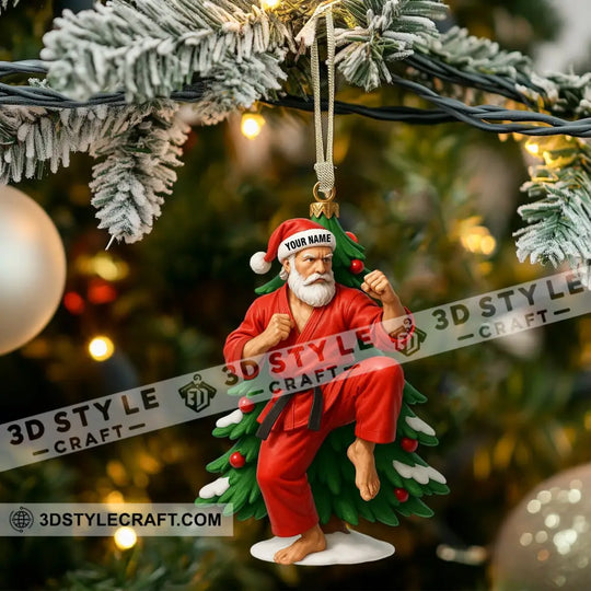 Karate Home Decor, Christmas Ornament, Personalized Ornament style option 3