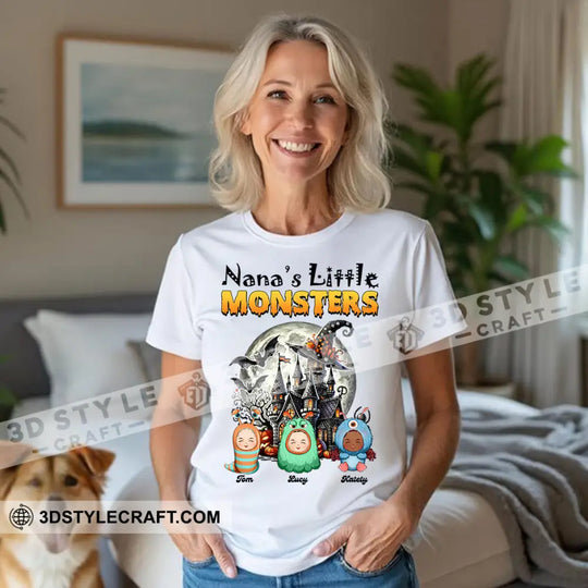 Kid And Adult T-Shirt - Custom Nana Of The Monsters T-Shirt, Halloween Collectible Gift style option 3